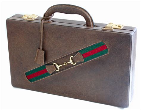 Vintage Gucci Backgammon Game Travel Leather Case Horse 